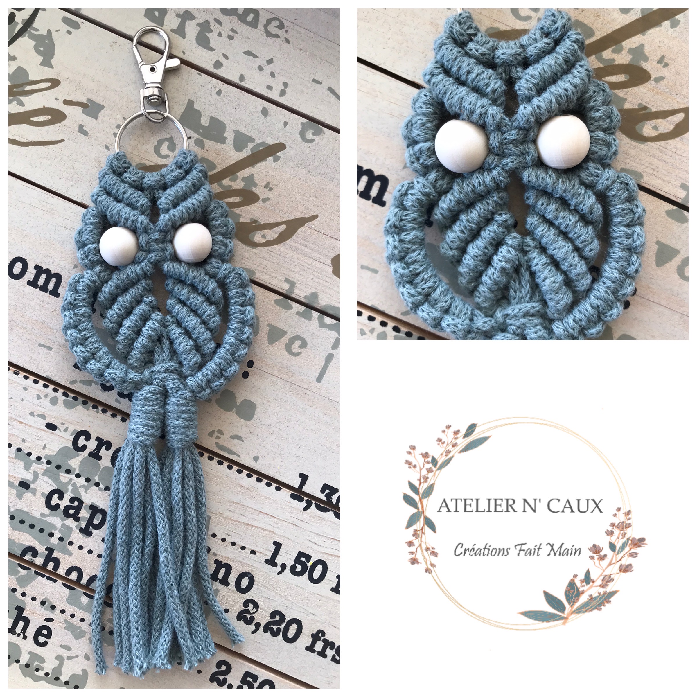 Tuto Porte Cle Macrame Hibou