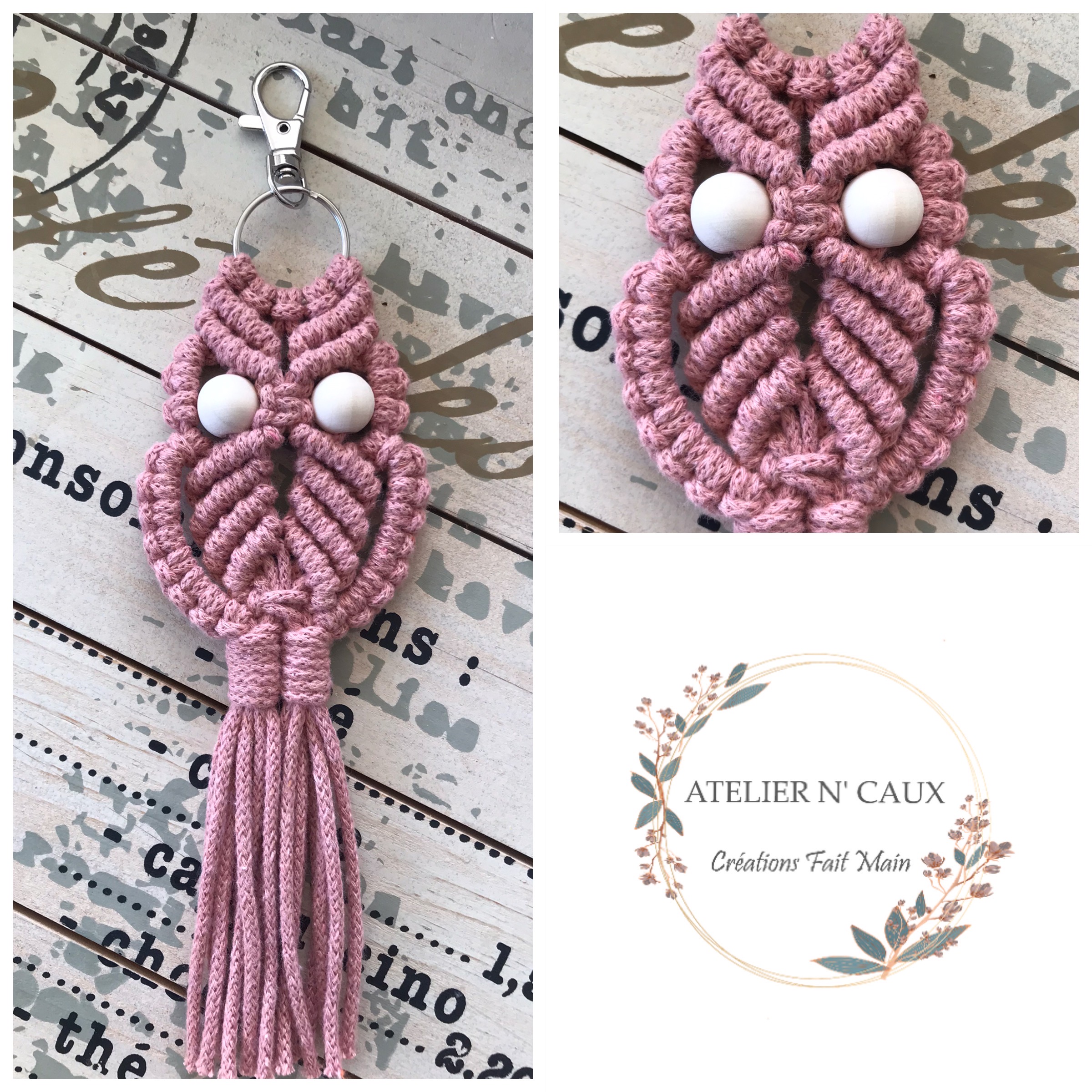 Tuto Porte Cle Macrame Hibou