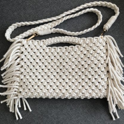 Sac à main en macramé