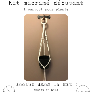 Kit macramé débutant support pour plante