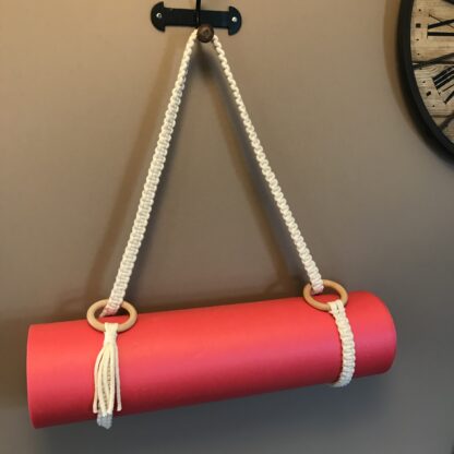 Sangle en macramé pour tapis de yoga