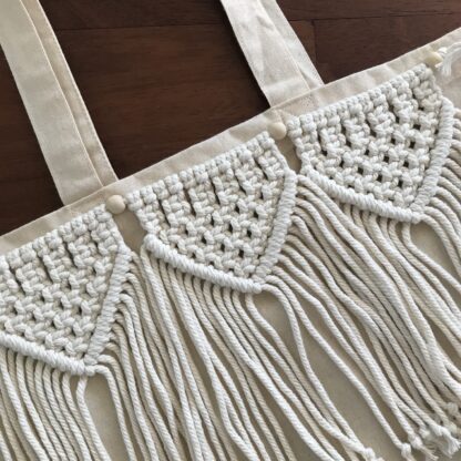 Tote-bag en macramé