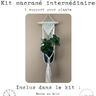 Kit macramé débitant support pour plante